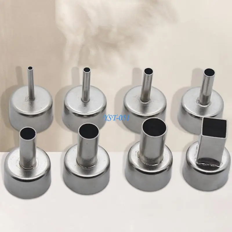 E15A 8Pcs 3/4/5/6/8/12mm Hot Air Stations Nozzle Replace Hot Air Desoldering Stations Special Welding Machine Nozzle for 858D
E15A 8Pcs 3/4/5/6/8/12mm Hot Air Stations Nozzle Replace Hot Air Desoldering Stations Special Welding Machine Nozzle for 858D