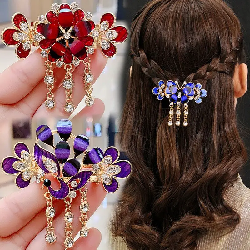 Women Girls Tassels Rhinestone Alloy Butterfly Hair Clips Female Summer Autumn Casual Festivals Hair Claw 2026 New Headwear
Women Girls Tassels Rhinestone Alloy Butterfly Hair Clips Female Summer Autumn Casual Festivals Hair Claw 2026 New Headwear