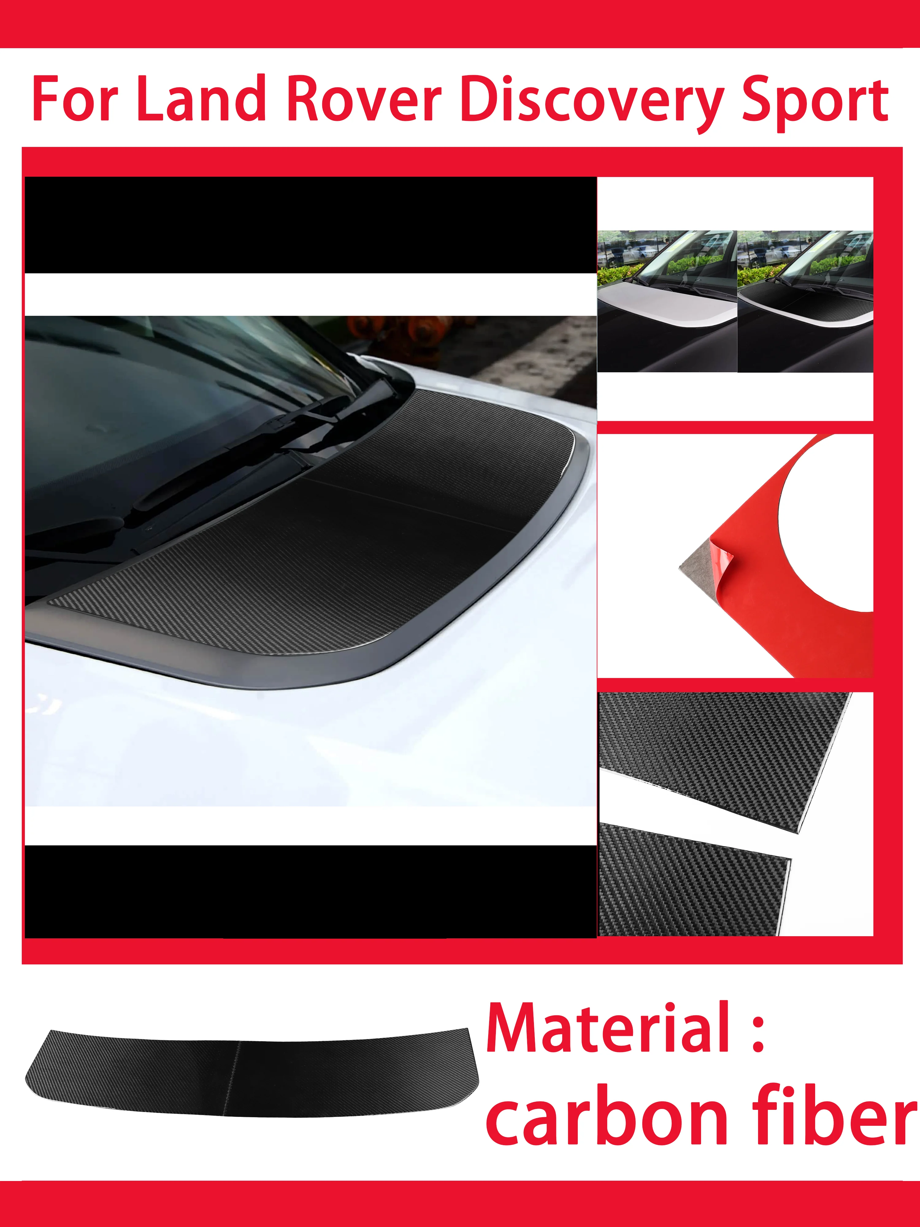 For Land Rover Discovery Sport 2015-2019 Car Carbon Fiber Front Hood Air Vent Trim Cover Bonnet Exterior Accessories Stickers
For Land Rover Discovery Sport 2015-2019 Car Carbon Fiber Front Hood Air Vent Trim Cover Bonnet Exterior Accessories Stickers