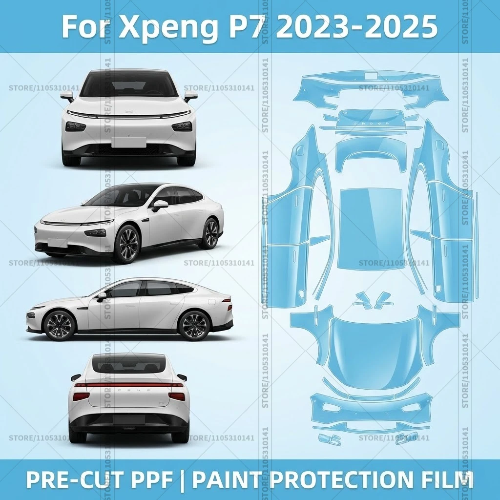 For Xpeng P7 2023-2025 Pre-Cut Paint Protection Film PPF Transparent Car Film Professional Automotive PPF Full Vehicle
For Xpeng P7 2023-2025 Pre-Cut Paint Protection Film PPF Transparent Car Film Professional Automotive PPF Full Vehicle