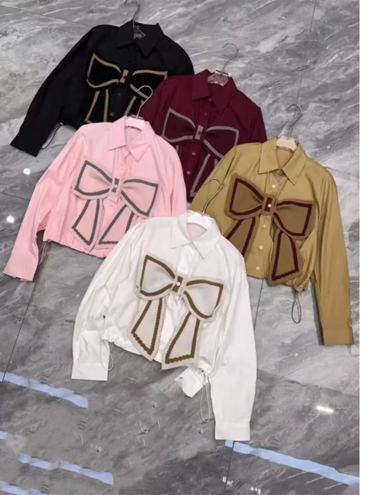 Fashionable Knitted Knot Splicing Loose Versatile Shirt Spring 2026 New Arrival Elegant Color Block Button up Top
Fashionable Knitted Knot Splicing Loose Versatile Shirt Spring 2026 New Arrival Elegant Color Block Button up Top