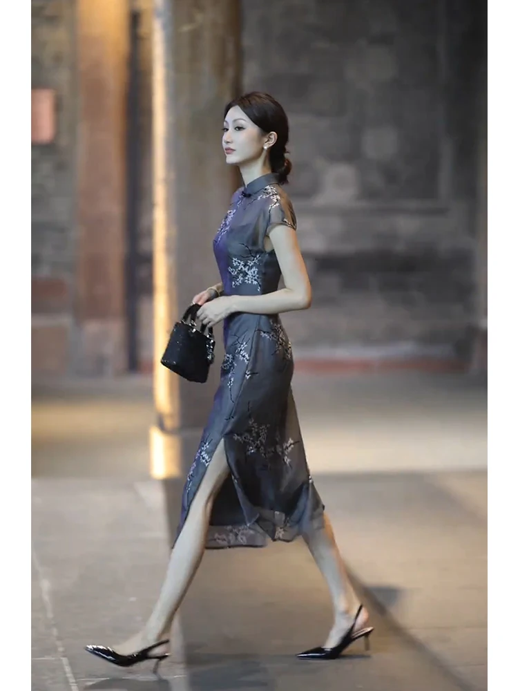 Young Style Grey Print Modified Vintage New Chinese National Style Slim Fit Bodycon Dress Summer Women's Fashion Su...
Young Style Grey Print Modified Vintage New Chinese National Style Slim Fit Bodycon Dress Summer Women's Fashion Su...