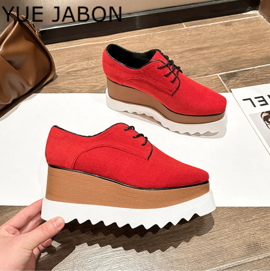 2025 New Red Cow Suede Leather Women's Sneakers Lace Up Pure Colors Platform Chunky Sneakers Ladies Casual Shoes Female
2025 New Red Cow Suede Leather Women's Sneakers Lace Up Pure Colors Platform Chunky Sneakers Ladies Casual Shoes Female