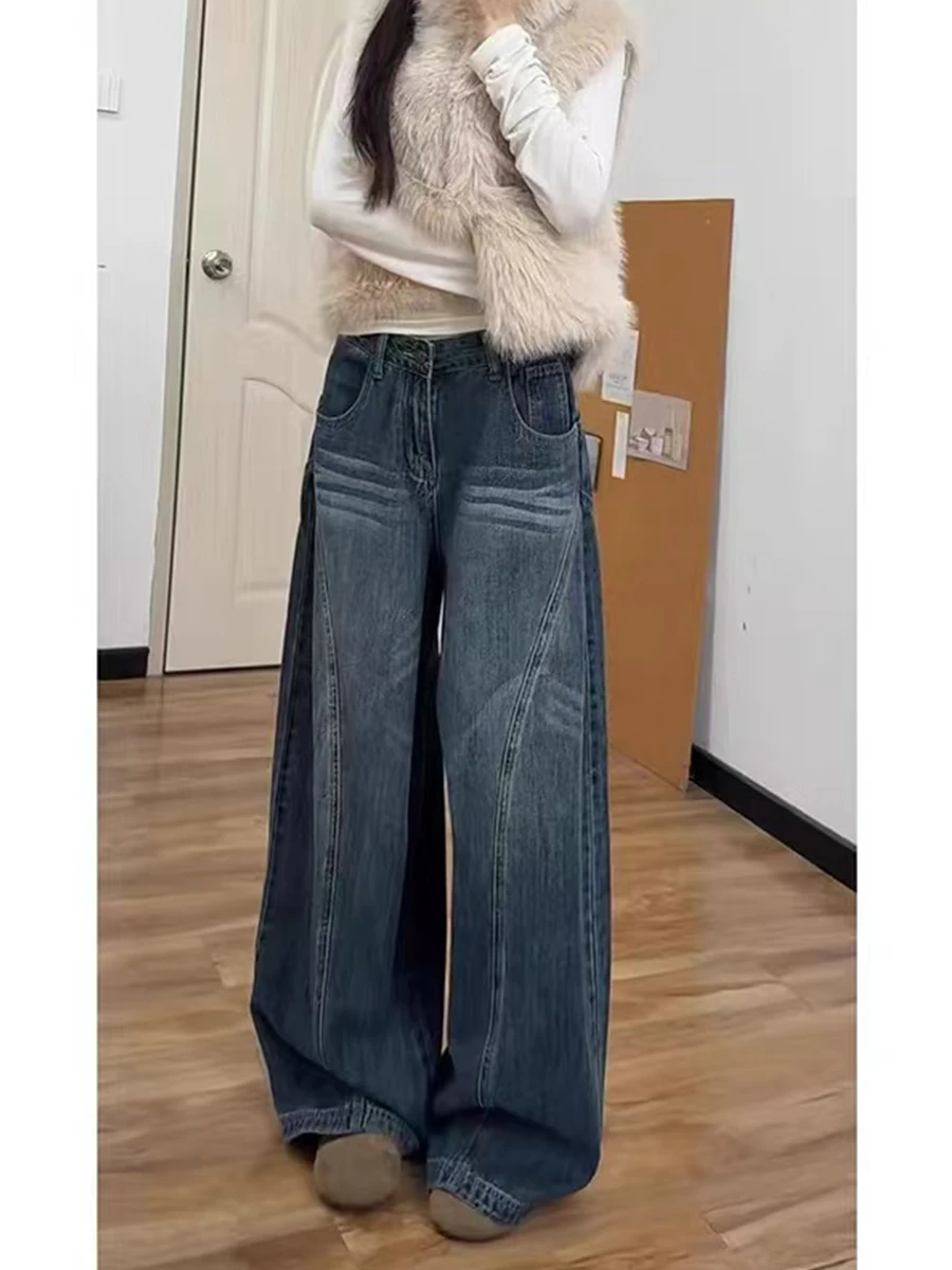 plus Size High Waist American Style Denim Jeans Women's Spring Summer Loose Wide Leg Pants Pear Shape Body Slimming Straight
plus Size High Waist American Style Denim Jeans Women's Spring Summer Loose Wide Leg Pants Pear Shape Body Slimming Straight