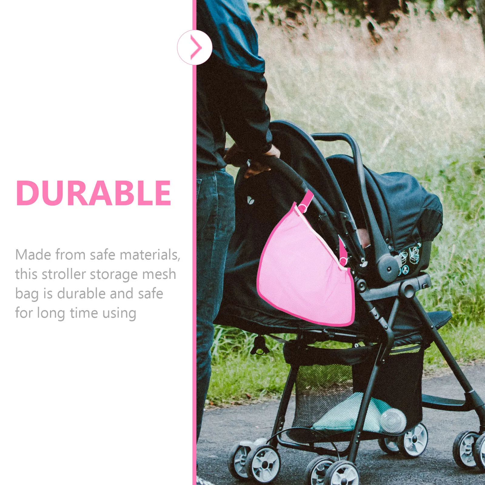 2 pcs Baby Stroller Storage Bag Waterproof Side Sling Organizer Mesh Trolley Accessories Pink Travel Durable Outdoor
2 pcs Baby Stroller Storage Bag Waterproof Side Sling Organizer Mesh Trolley Accessories Pink Travel Durable Outdoor