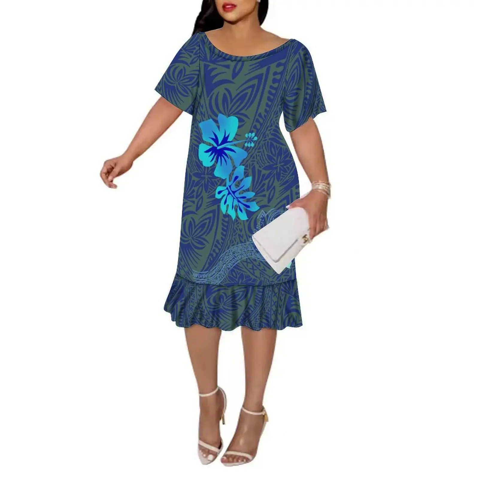 New Design Women'S Dress Hawaiian Party Elegant Dress Set Polynesian Island Style Dress Short Sleeve Long Dress
New Design Women'S Dress Hawaiian Party Elegant Dress Set Polynesian Island Style Dress Short Sleeve Long Dress