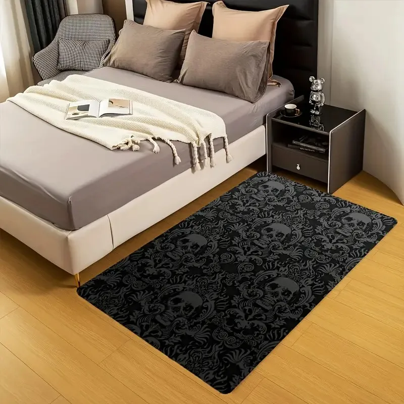 VIKAMA Home Living Room Carpet, Gothic Personalized Skull Print Floor Mat, Anti-Slip Foot Mat, Indoor Bedroom Home Decoration
VIKAMA Home Living Room Carpet, Gothic Personalized Skull Print Floor Mat, Anti-Slip Foot Mat, Indoor Bedroom Home Decoration