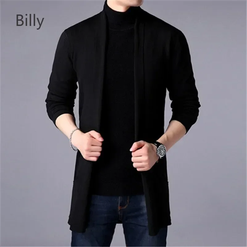 Men's Slim Long Solid Color Sweater Coat Autumn Spring Men New Fashion Knitted Jacket Fashion Men's Casual Sweater Cardigan
Men's Slim Long Solid Color Sweater Coat Autumn Spring Men New Fashion Knitted Jacket Fashion Men's Casual Sweater Cardigan