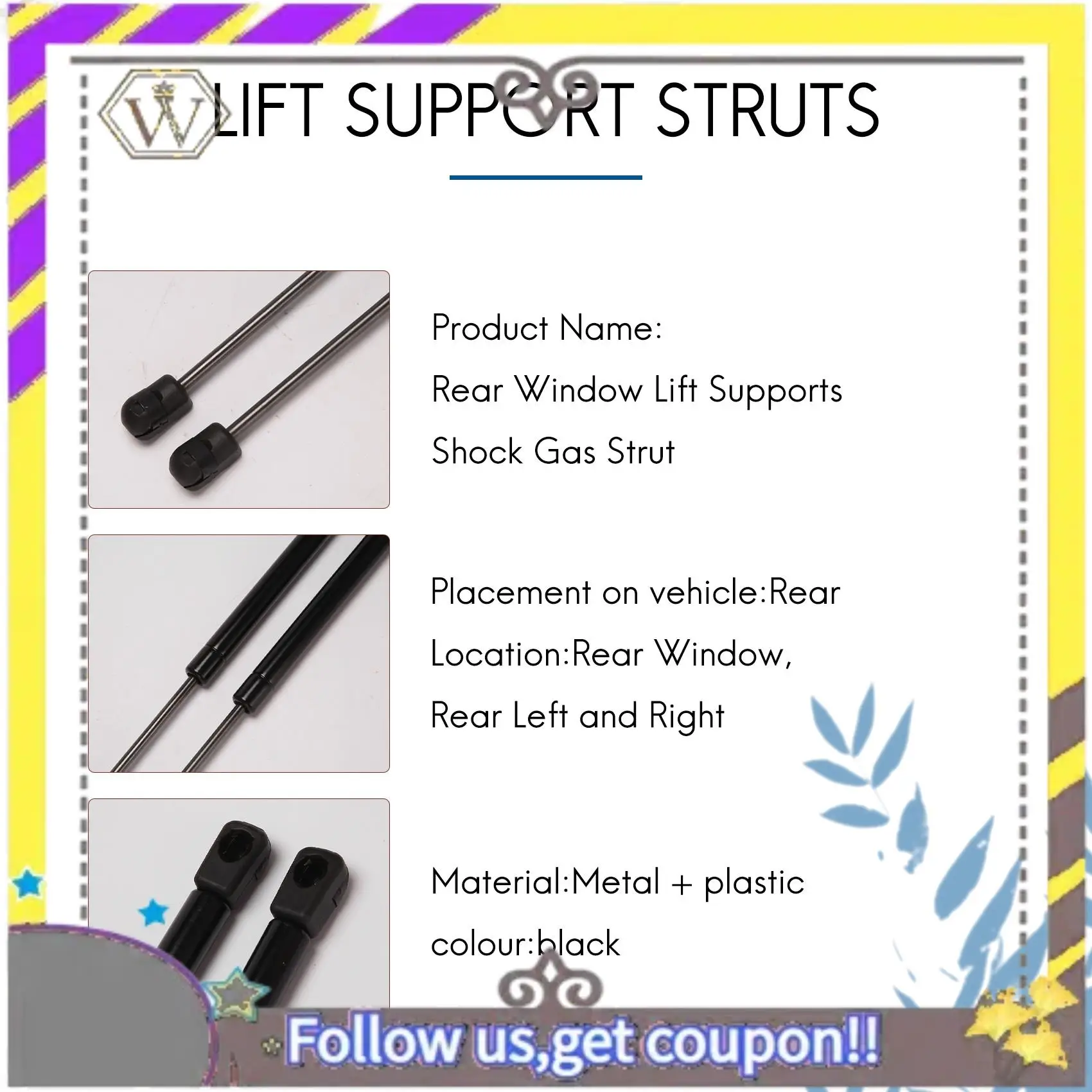 ABXV-2Pcs Car Rear Window Glass Gas Spring Shock Lift Strut Struts Support Bar Rod For Hyundai Tucson 2005 - 2012
ABXV-2Pcs Car Rear Window Glass Gas Spring Shock Lift Strut Struts Support Bar Rod For Hyundai Tucson 2005 - 2012