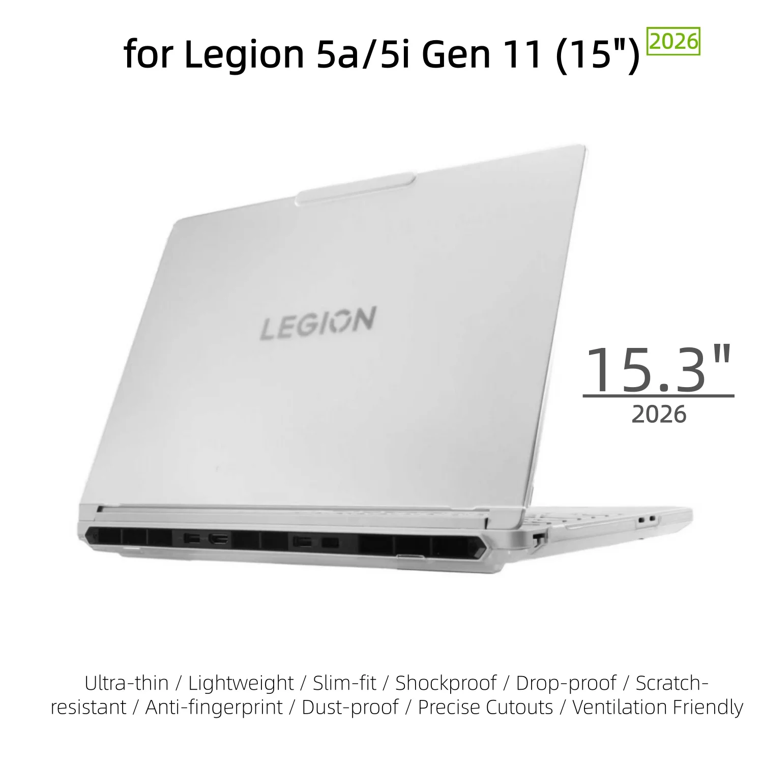 Frosted Hard PC Cover for Lenovo Legion 5a 5i Gen 11 15" Slim Shockproof Anti-Scratch Protective Case for 2026 Y7000X R7000X
Frosted Hard PC Cover for Lenovo Legion 5a 5i Gen 11 15" Slim Shockproof Anti-Scratch Protective Case for 2026 Y7000X R7000X