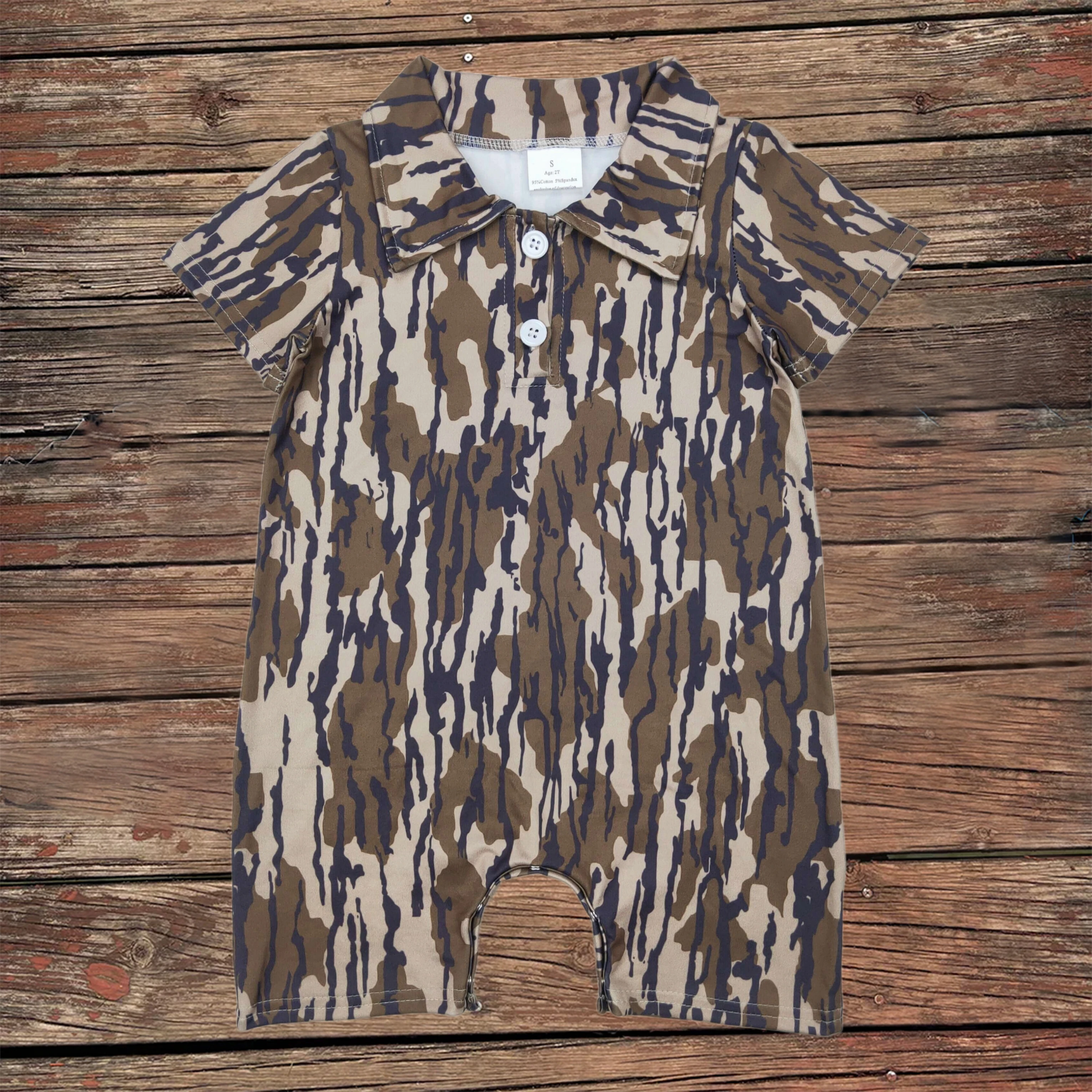 Wholesale Newborn Coverall Baby Boy Toddler Bubble Buttons Romper Clothes Kids Camo Bodysuit Infant Short Sleeves Lapel Jumpsuit
Wholesale Newborn Coverall Baby Boy Toddler Bubble Buttons Romper Clothes Kids Camo Bodysuit Infant Short Sleeves Lapel Jumpsuit
