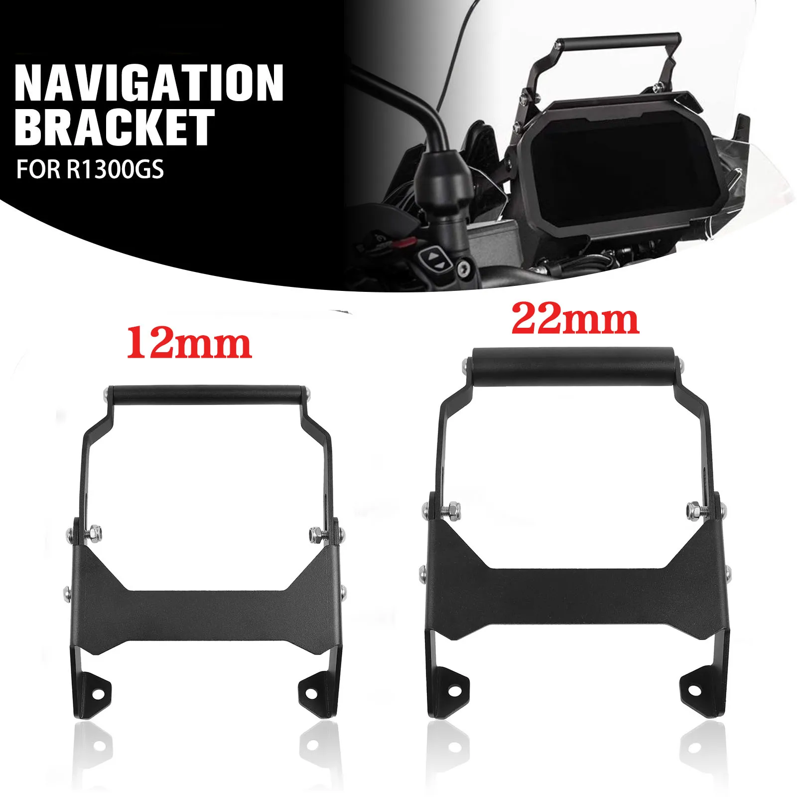 12MM/22MM GPS Navigation Bracket For BMW R1300GS R 1300 GS R1300 GS 2023-UP Phone Holder Stand Mobile Phone Rack Dashcam Bracket
12MM/22MM GPS Navigation Bracket For BMW R1300GS R 1300 GS R1300 GS 2023-UP Phone Holder Stand Mobile Phone Rack Dashcam Bracket