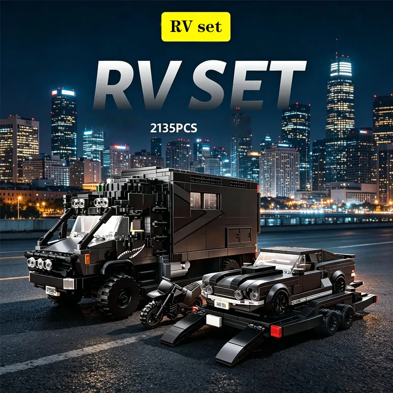 New Unimog RV Building Blocks Set, RV + Sports Car, Adult Favorite Collectible, Holiday & Birthday Gift
New Unimog RV Building Blocks Set, RV + Sports Car, Adult Favorite Collectible, Holiday & Birthday Gift