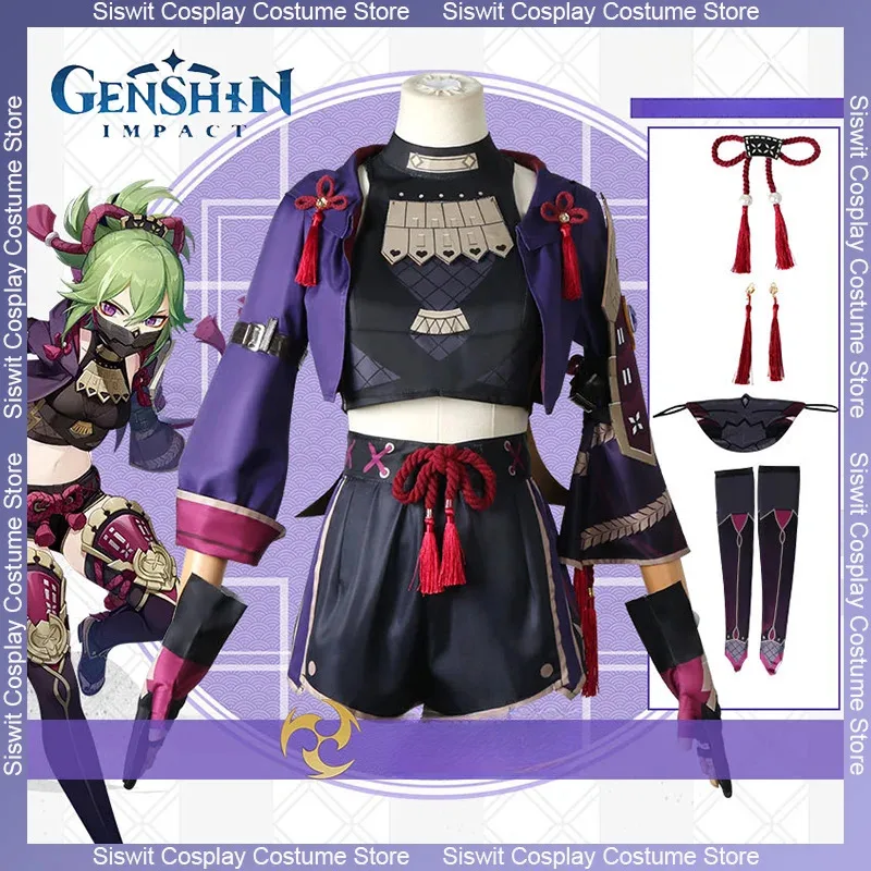 Game Genshin Impact Kuki Shinobu Cosplay Costumes Ninja Uniform Accessories Full Set Anime Carnival Party Dress Up Sexy Suits
Game Genshin Impact Kuki Shinobu Cosplay Costumes Ninja Uniform Accessories Full Set Anime Carnival Party Dress Up Sexy Suits