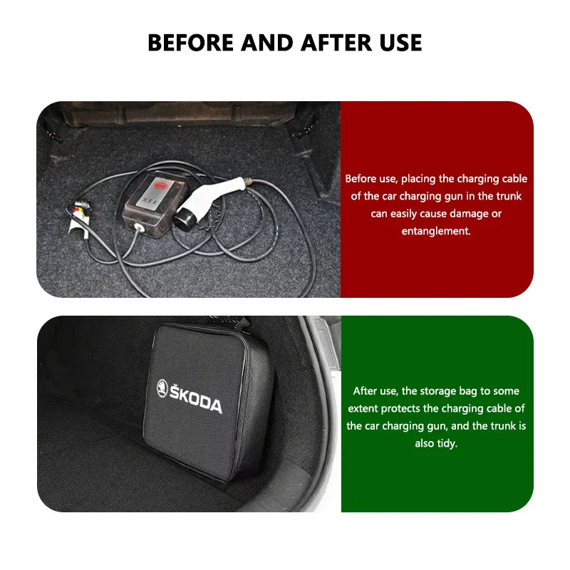 Car Sticker For Skoda Car Logo Cable Case Charging Gun Storage Bag Waterproof Cable Organizer For Skoda VRS Superb Yeti Octavia
Car Sticker For Skoda Car Logo Cable Case Charging Gun Storage Bag Waterproof Cable Organizer For Skoda VRS Superb Yeti Octavia