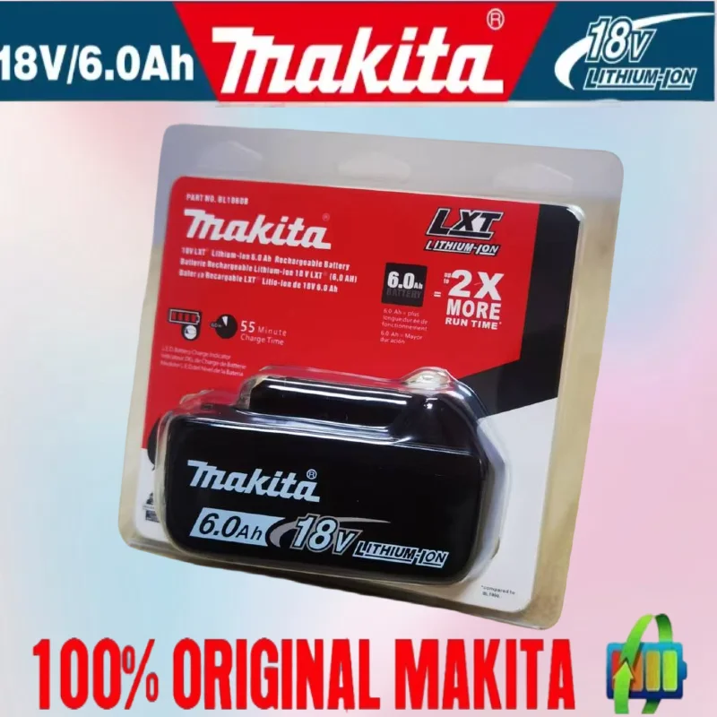 Оригинальная аккумуляторная батарея Makita 18 В с быстрой зарядкой 5 Ач для литиевой батареи BL1830 BL1840 BL1850 18650
Оригинальная аккумуляторная батарея Makita 18 В с быстрой зарядкой 5 Ач для литиевой батареи BL1830 BL1840 BL1850 18650
