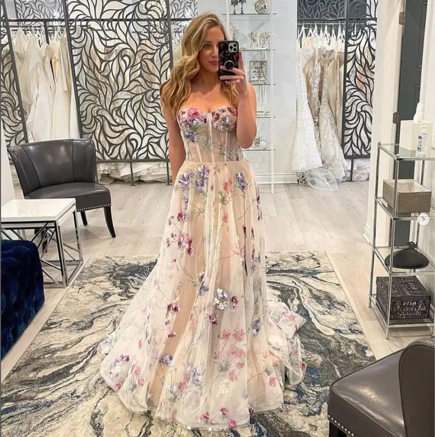 Богемные свадебные платья с цветочным принтом, милые сказочные свадебные платья для невесты, халат De Mariee, пляжный шлейф 
Богемные свадебные платья с цветочным принтом, милые сказочные свадебные платья для невесты, халат De Mariee, пляжный шлейф