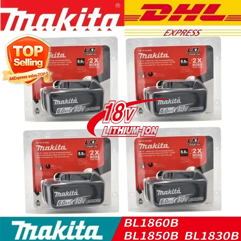 Makita 18V 6.0Ah rechargeable battery, suitable for Makita BL1840 BL1830 BL1830B BL1850 BL1850B original power tool battery
Makita 18V 6.0Ah rechargeable battery, suitable for Makita BL1840 BL1830 BL1830B BL1850 BL1850B original power tool battery