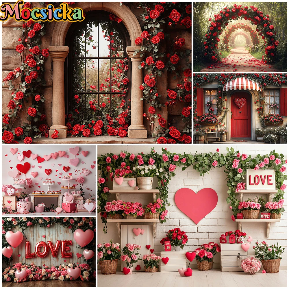 Mocsicka Valentine's Day Backgrounds For Photographs Red Heart Love Rose Wall Lover Wedding Backdrop Shooting Decorations Studio
Mocsicka Valentine's Day Backgrounds For Photographs Red Heart Love Rose Wall Lover Wedding Backdrop Shooting Decorations Studio