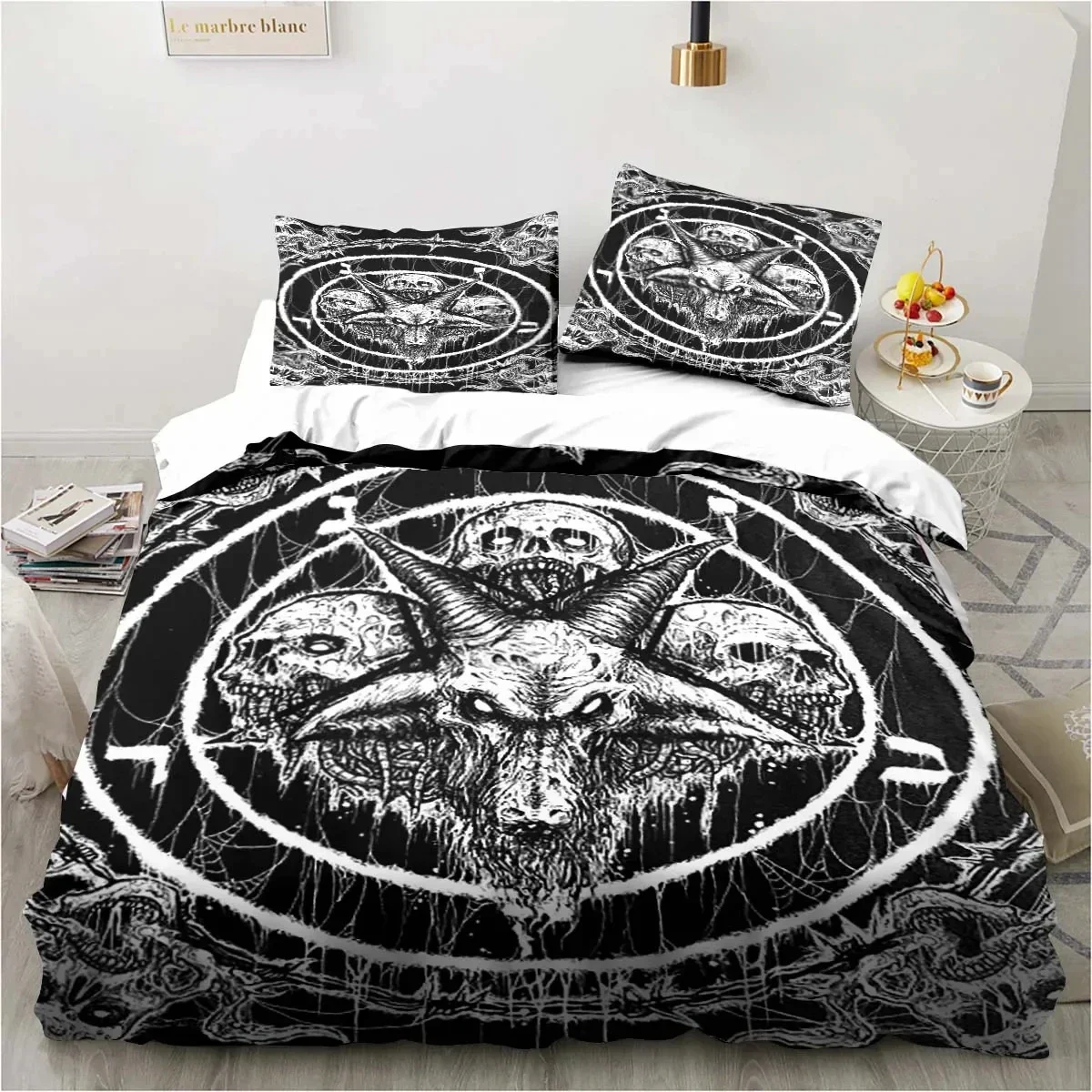 Satanic Satan Devil Bedding Set,Duvet Cover Comforter Bed Set Quilt Cover Pillowcase,King Queen Twin Size Boys Girls Adults
Satanic Satan Devil Bedding Set,Duvet Cover Comforter Bed Set Quilt Cover Pillowcase,King Queen Twin Size Boys Girls Adults