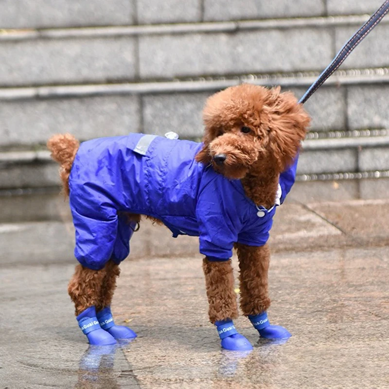 4pcs/set Shoes Dog Rain Shoes Anti-slip Waterproof Outdoor Footwear Socks Foot Cover Protect Dogs Paw Outdoor Boots Pet Supplies
4pcs/set Shoes Dog Rain Shoes Anti-slip Waterproof Outdoor Footwear Socks Foot Cover Protect Dogs Paw Outdoor Boots Pet Supplies