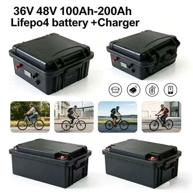 36V 48V LiFePO4 Battery 100Ah-200Ah, Bluetooth BMS Monitor, Long Lifespan Deep Cycle Cell, Perfect for Off-Grid Solar & Househol
36V 48V LiFePO4 Battery 100Ah-200Ah, Bluetooth BMS Monitor, Long Lifespan Deep Cycle Cell, Perfect for Off-Grid Solar & Househol