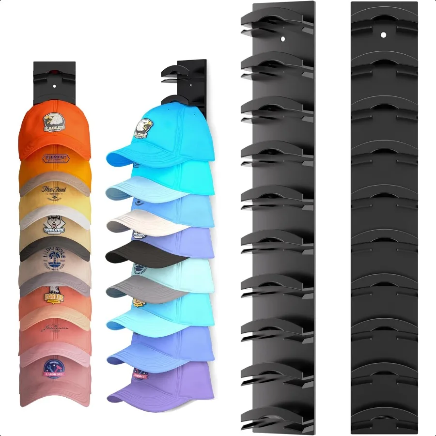 Hat Organizer for Baseball Caps 2Pack Hat Rack for Wall with Strong Adhesive Hold up to 20 Hats Hat Hanger Holder Display for D
Hat Organizer for Baseball Caps 2Pack Hat Rack for Wall with Strong Adhesive Hold up to 20 Hats Hat Hanger Holder Display for D