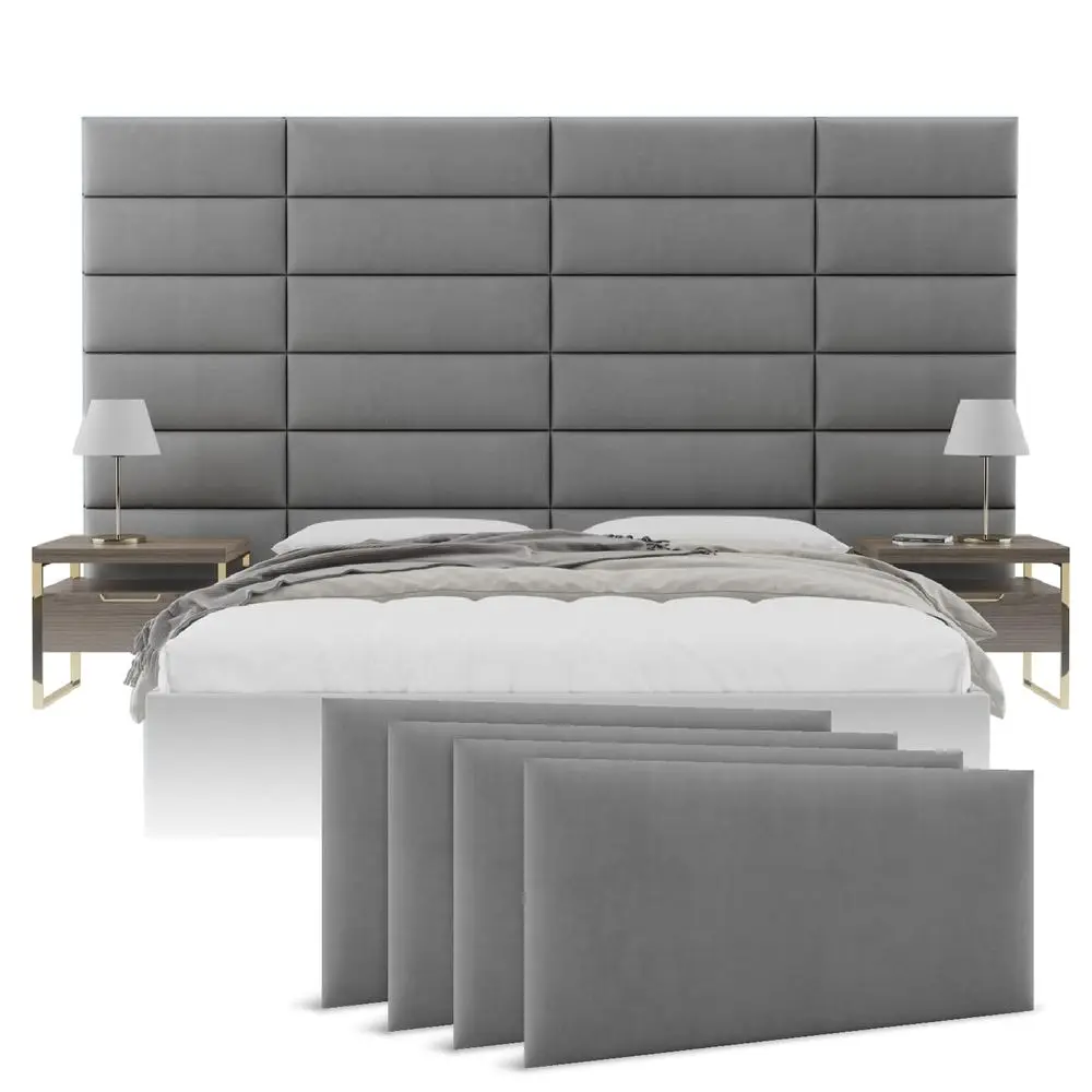holstered Wall Panels King Cal King Size Wall Mounted Headboards Micro Suede Grey Twin King Set of 4 Panels Each Individual P
holstered Wall Panels King Cal King Size Wall Mounted Headboards Micro Suede Grey Twin King Set of 4 Panels Each Individual P