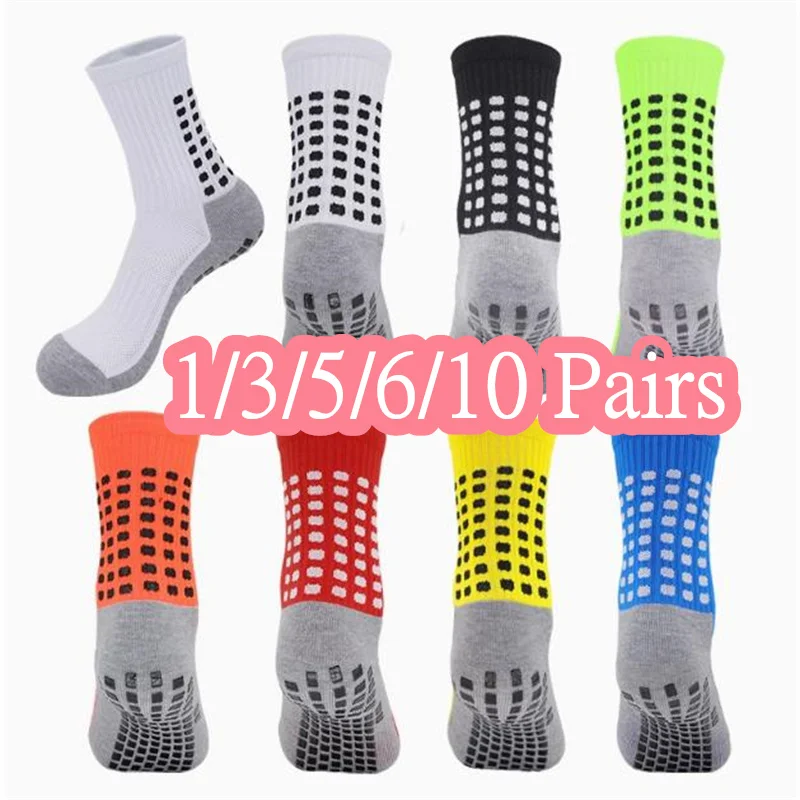 Anti-Slip Football Socks Men Women Sports Sock Breathable Silicone Bottom Soccer Sport Running Cycling Grip Sock 1/3/5//6/10Pair
Anti-Slip Football Socks Men Women Sports Sock Breathable Silicone Bottom Soccer Sport Running Cycling Grip Sock 1/3/5//6/10Pair