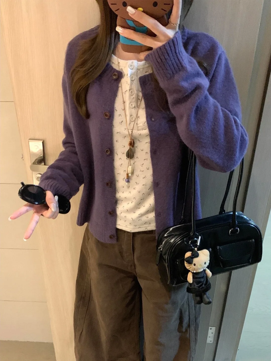 Ultra-Whitening Purple Knitted Open Cardigan Women's Autumn Winter Faion 2025 New Korean Sle Aosphere Top High-End Sweater
Ultra-Whitening Purple Knitted Open Cardigan Women's Autumn Winter Faion 2025 New Korean Sle Aosphere Top High-End Sweater