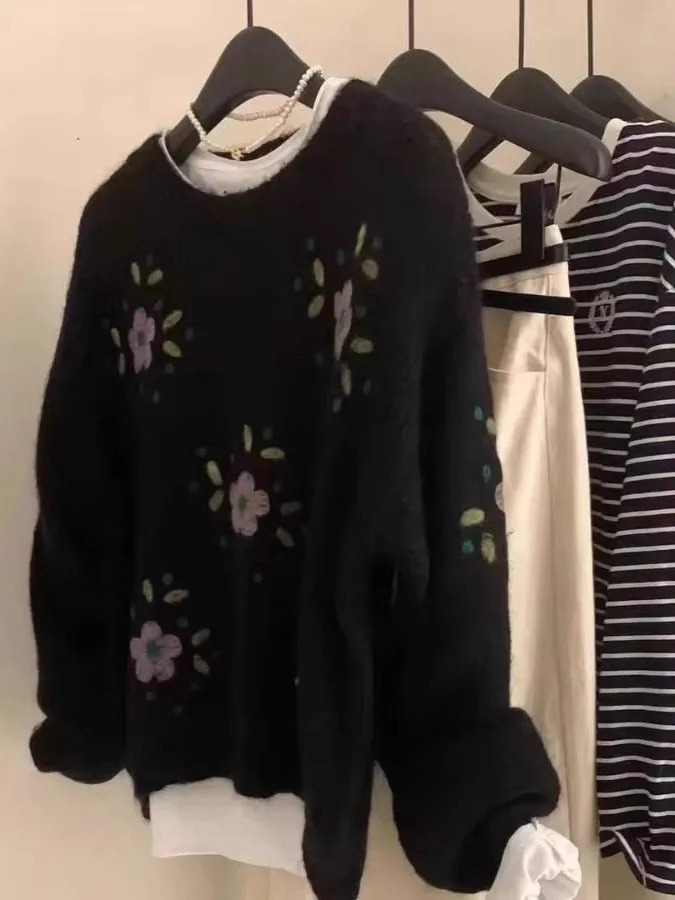 Мужской свитер крупной вязки Extra Large 300 Pou Bla Heavy Work Flower Knitwear, весенне-осенний, свободного кроя, с дизайнерским акцентом
Мужской свитер крупной вязки Extra Large 300 Pou Bla Heavy Work Flower Knitwear, весенне-осенний, свободного кроя, с дизайнерским акцентом