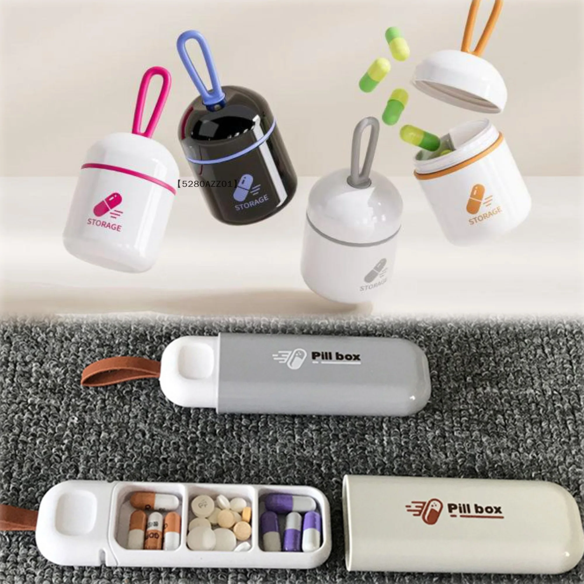 〔HMA58〕Handheld Pill Organizer Mini Portable Pill Box Travel Moisture Proof Medicine Dispensing Two-compartment Medicine Box
〔HMA58〕Handheld Pill Organizer Mini Portable Pill Box Travel Moisture Proof Medicine Dispensing Two-compartment Medicine Box
