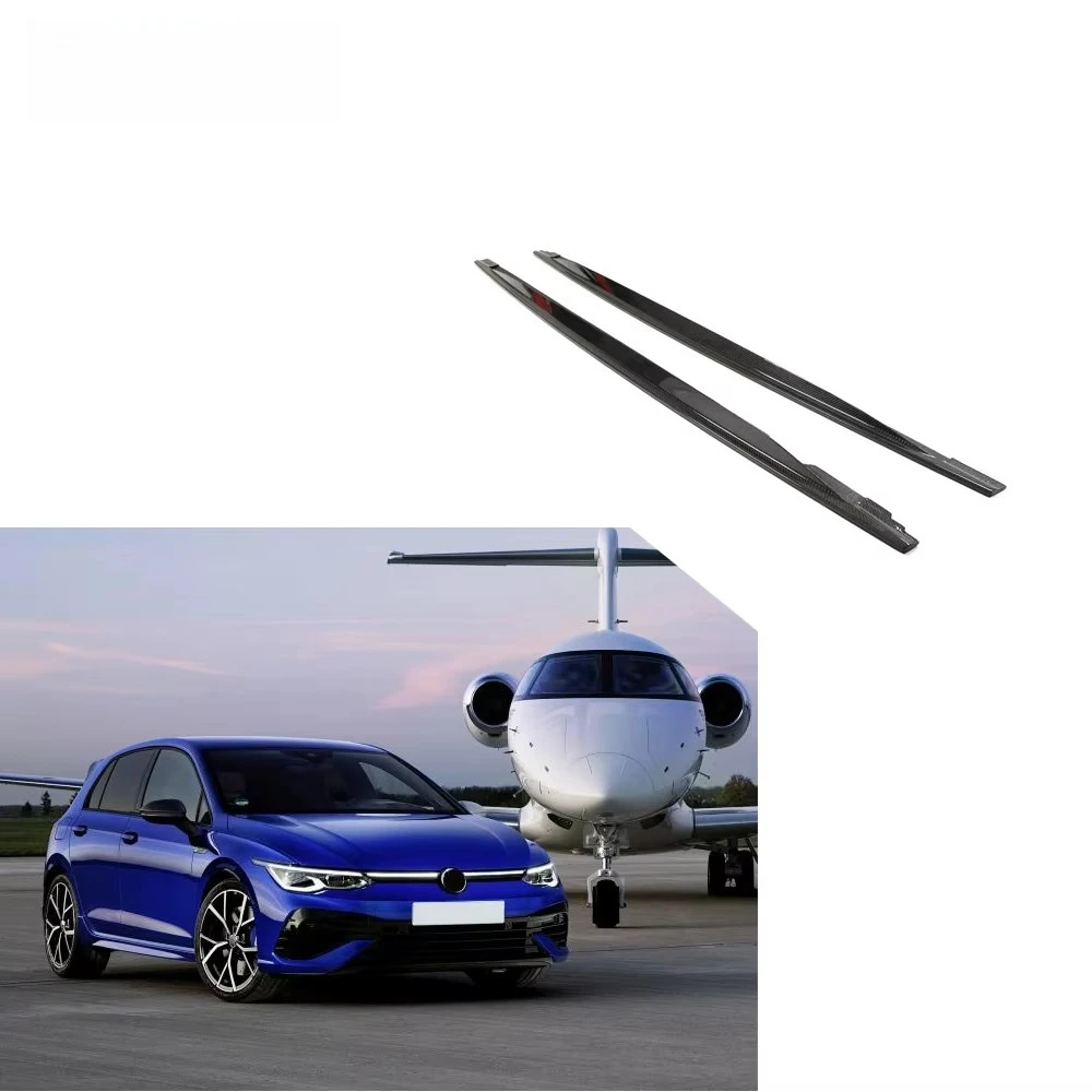 Carbon Fiber Car Side Skirts Extensions for VW Golf 8 MK8 R 2021-2022 
Carbon Fiber Car Side Skirts Extensions for VW Golf 8 MK8 R 2021-2022