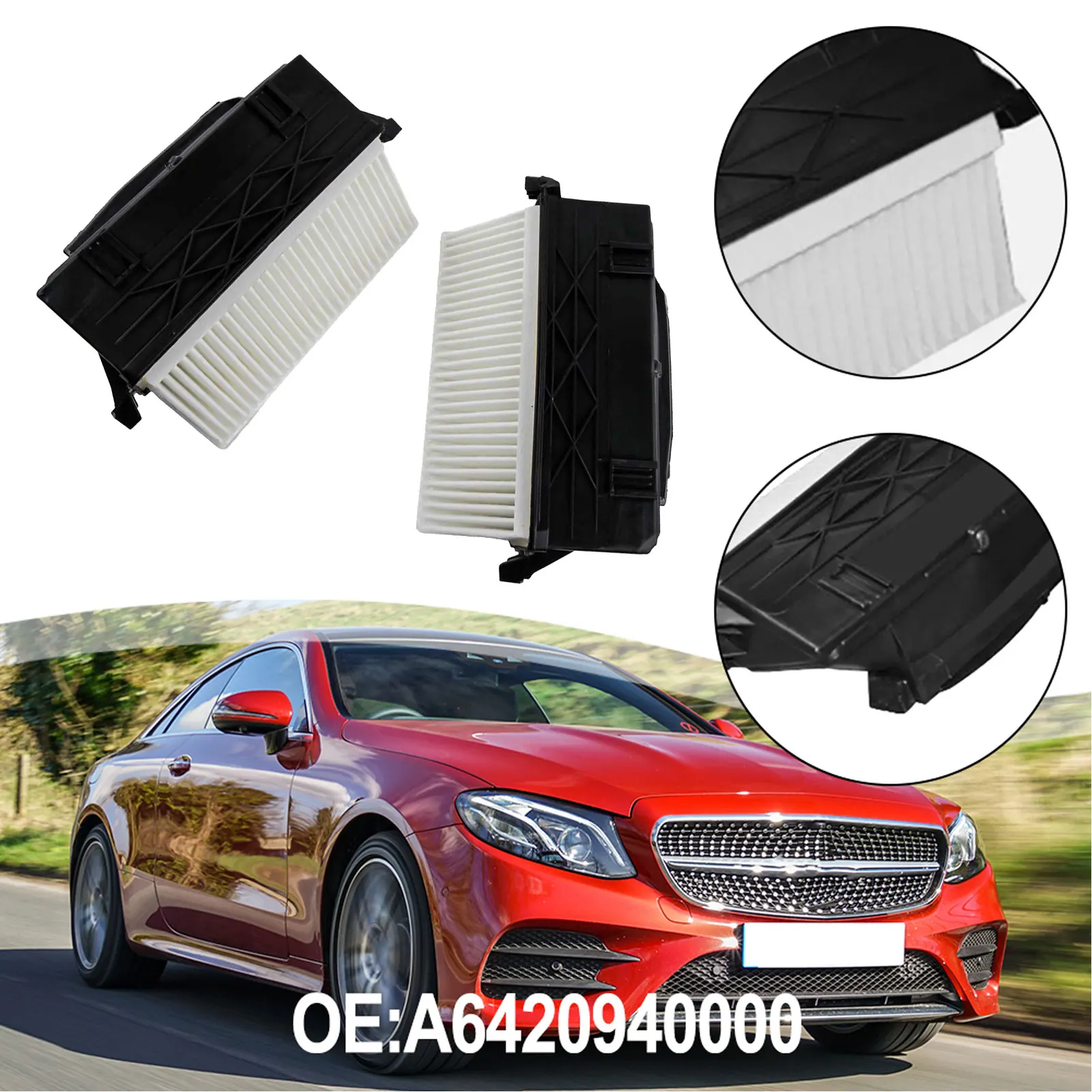 Compatible Filters Air Filters Engine Maintenance Black White Easy Installation Effective Combustion For S350 For GL350
Compatible Filters Air Filters Engine Maintenance Black White Easy Installation Effective Combustion For S350 For GL350
