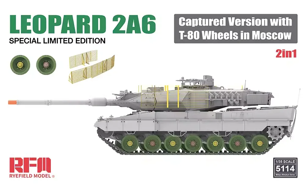 Модель Ryefield 1/35 Rm-5114 Leopard 2A6 с колесом T-80, защитная сетка из травированного листа в сборе, масштабные игрушки «сделай сам», комплект модели
Модель Ryefield 1/35 Rm-5114 Leopard 2A6 с колесом T-80, защитная сетка из травированного листа в сборе, масштабные игрушки «сделай сам», комплект модели