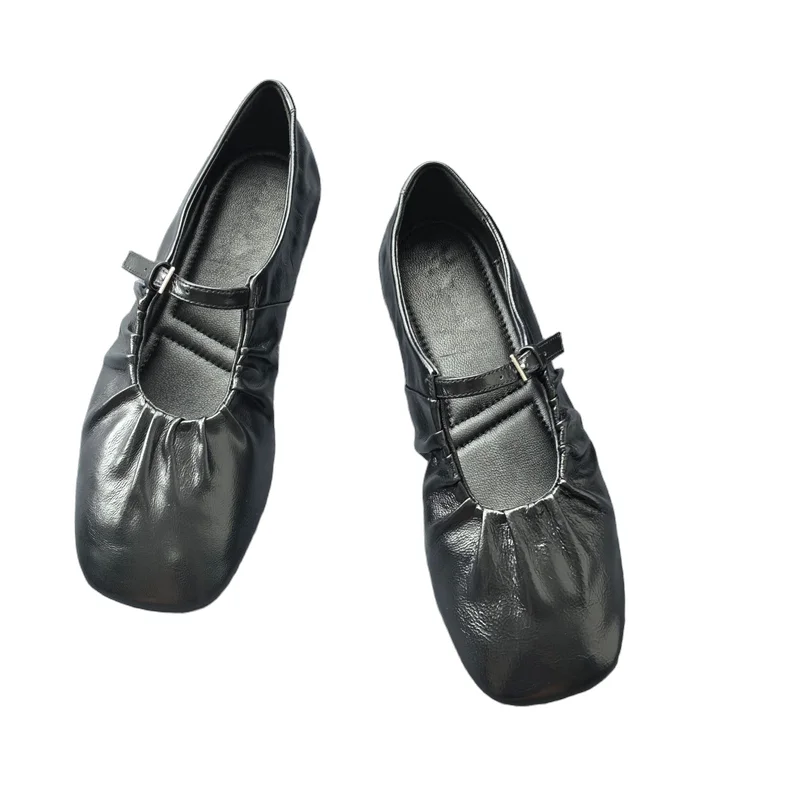 Withered Summer French Retro Genuine Leather Mary Jane Shoes Minimalist Elegant Square Toe Flat Shoes Loafers Shoes Women
Withered Summer French Retro Genuine Leather Mary Jane Shoes Minimalist Elegant Square Toe Flat Shoes Loafers Shoes Women