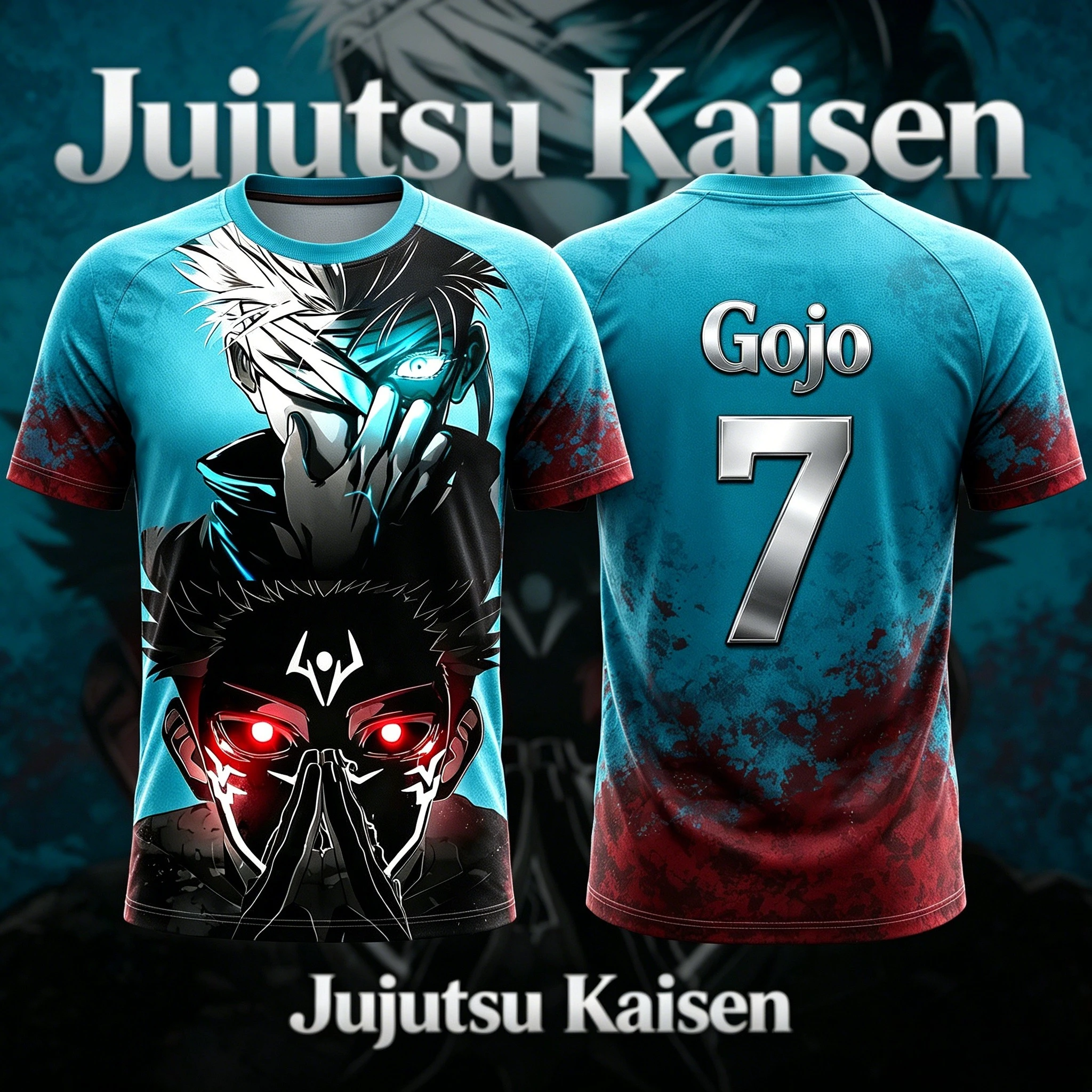 2026 New Jujutsu Kaisen NO.10 NO.7 Gojo Sukuna Anime T-Shirt Adult Men's 3D Printed Special Football Jersey T-Shirt Kids Y2K
2026 New Jujutsu Kaisen NO.10 NO.7 Gojo Sukuna Anime T-Shirt Adult Men's 3D Printed Special Football Jersey T-Shirt Kids Y2K