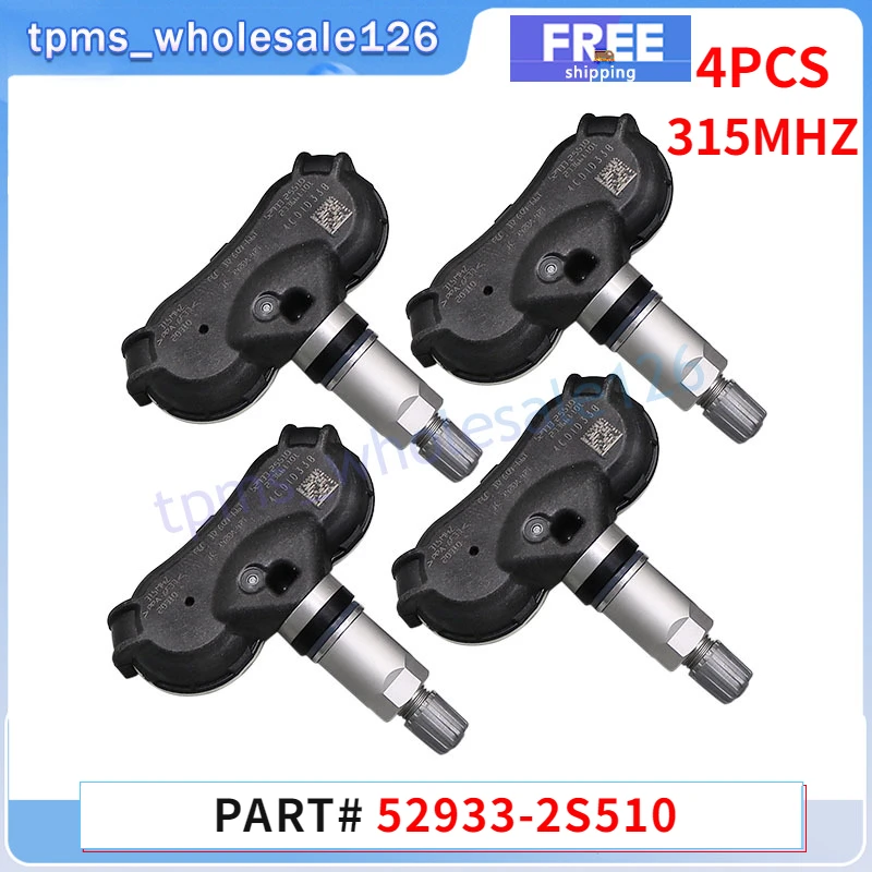 52933-2S510 Car Tire Pressure Monitoring System Sensor 4PCS For 2014-2015 Hyundai Tucson Kia Sportage TPMS 315MHZ 52933-2S510U
52933-2S510 Car Tire Pressure Monitoring System Sensor 4PCS For 2014-2015 Hyundai Tucson Kia Sportage TPMS 315MHZ 52933-2S510U
