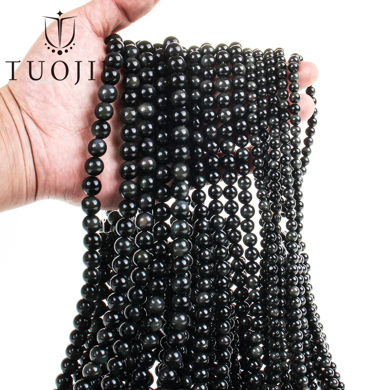 Natural Stone Rainbow Obsidian Round Loose Smooth Beads For Jewelry Making Diy Bracelet Necklace Accessories 6 8 10mm strand 15'
Natural Stone Rainbow Obsidian Round Loose Smooth Beads For Jewelry Making Diy Bracelet Necklace Accessories 6 8 10mm strand 15'