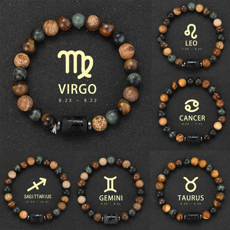 12 Zodiac Bracelets Natural Stone Cancer Virgo Leo Libra Bracelet Couples Friendship Gifts Bracelets Jewelry pulsera hombre
12 Zodiac Bracelets Natural Stone Cancer Virgo Leo Libra Bracelet Couples Friendship Gifts Bracelets Jewelry pulsera hombre