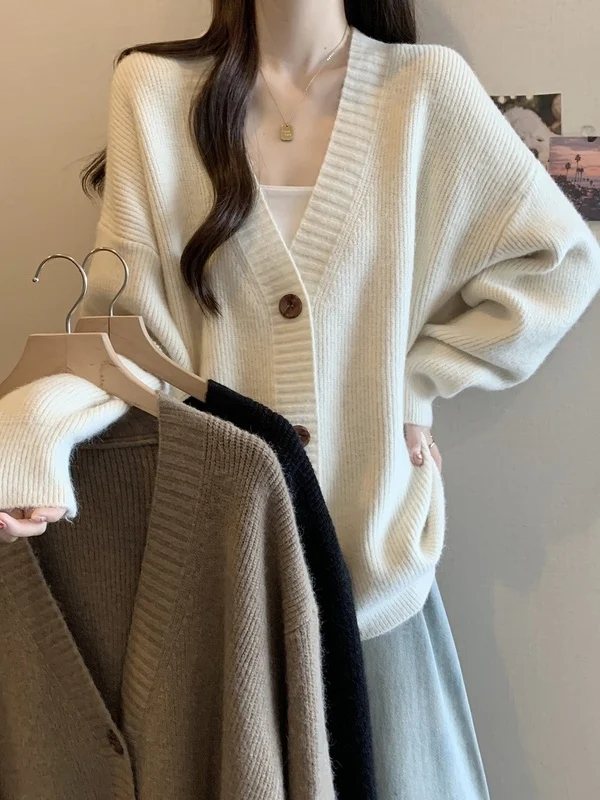 Свободный вязаный кардиган оверсайз для женщин, весна-осень, большие размеры, комфортный, мягкий, из полиэстера, с V-образным вырезом, длинный рукав
Свободный вязаный кардиган оверсайз для женщин, весна-осень, большие размеры, комфортный, мягкий, из полиэстера, с V-образным вырезом, длинный рукав