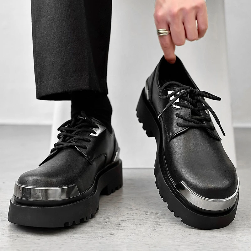 big size men fashion party nightclub dress platform shoes lace-up derby shoe black stylish sneakers youth gentleman footwear man
big size men fashion party nightclub dress platform shoes lace-up derby shoe black stylish sneakers youth gentleman footwear man