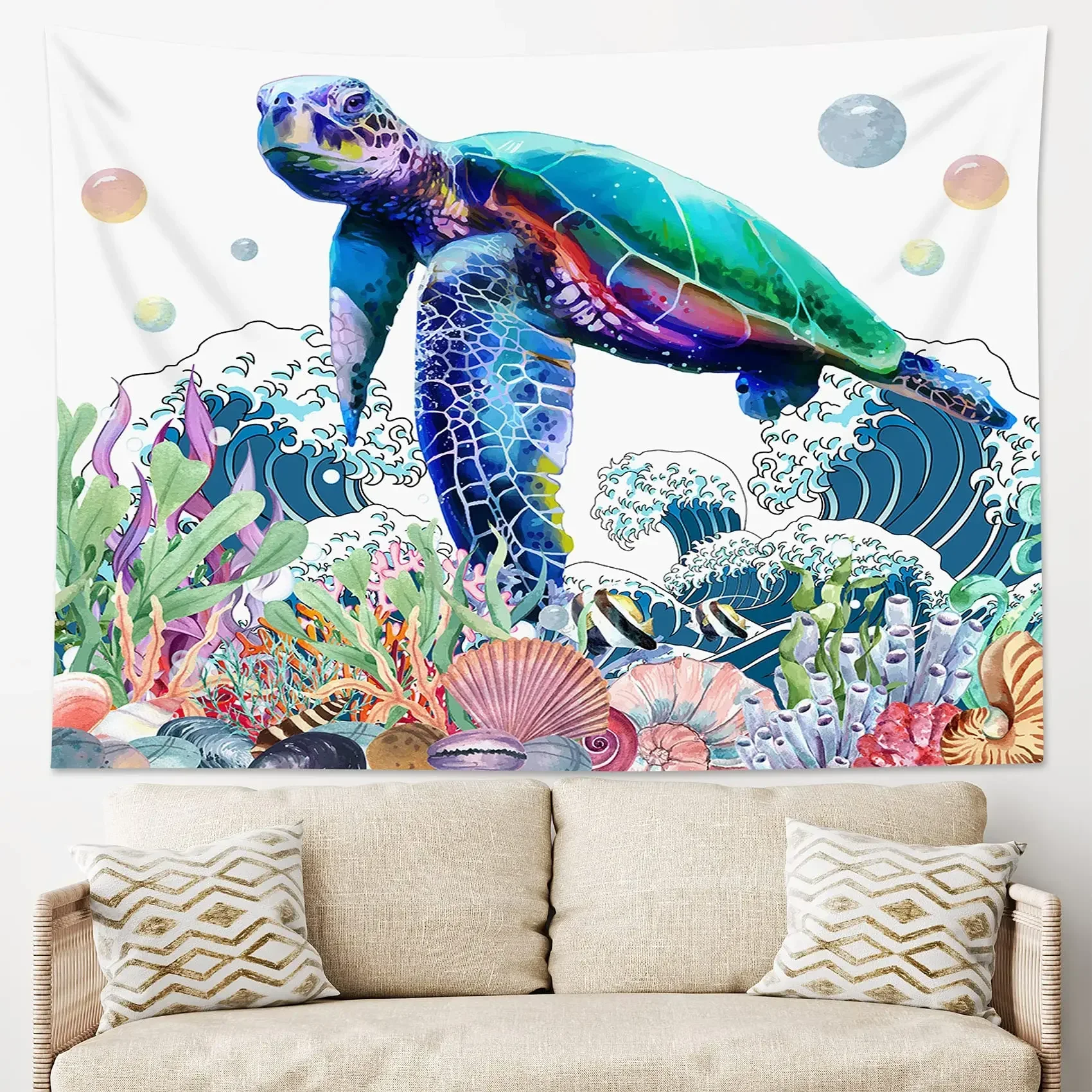 Sea Turtle Tapestry Ocean Animal Hawaiian Tapestry Nature Blue Underwater Wall Hanging for Bedroom Dorm Home Decor Blanket
Sea Turtle Tapestry Ocean Animal Hawaiian Tapestry Nature Blue Underwater Wall Hanging for Bedroom Dorm Home Decor Blanket