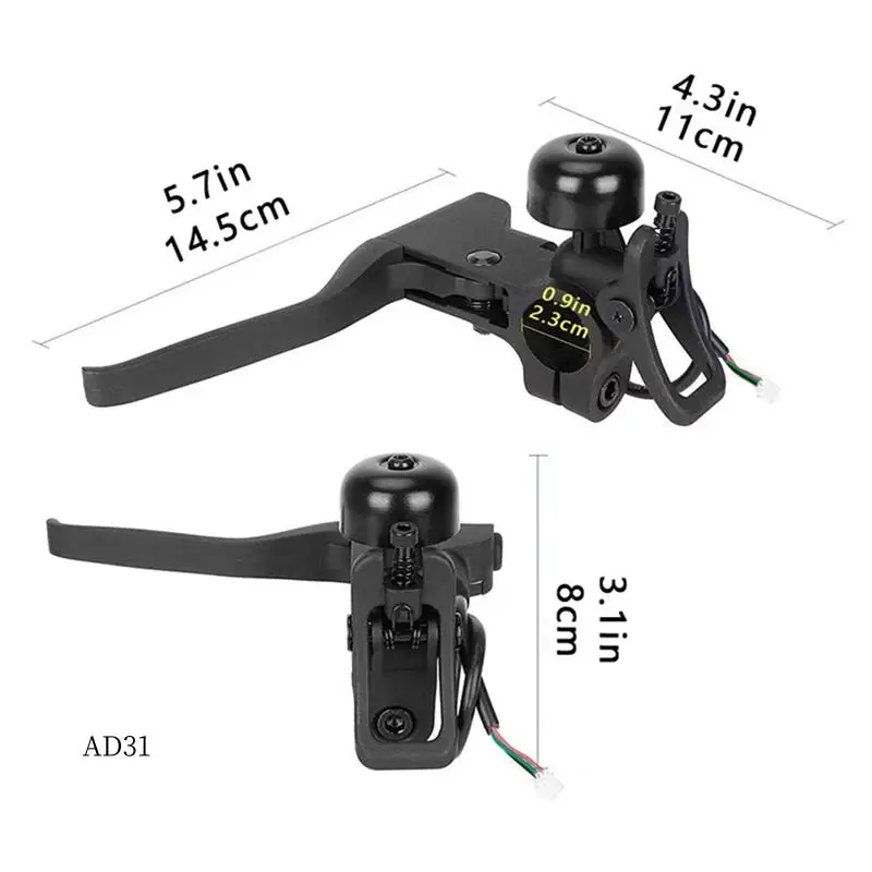 New-Electric Scooter Handbrake With Bell, Prevent Slip Scooter Handle Brake Lever Waterproof For MI4 Xiaomi 4Pro Scooter Spare P
New-Electric Scooter Handbrake With Bell, Prevent Slip Scooter Handle Brake Lever Waterproof For MI4 Xiaomi 4Pro Scooter Spare P