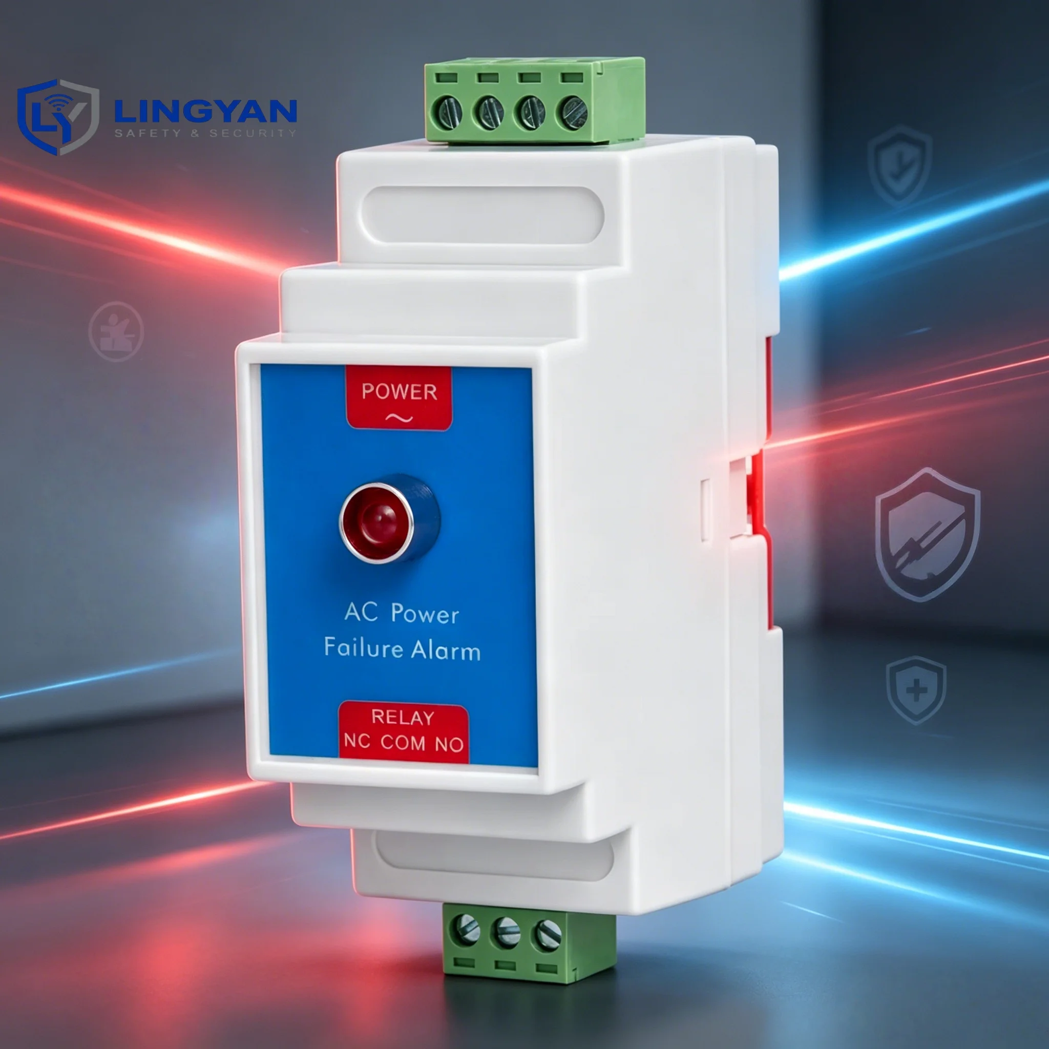 DIN Rail Power Monitor, detects power failure and phase loss, 220V 380V working voltage with relay dry contact output
DIN Rail Power Monitor, detects power failure and phase loss, 220V 380V working voltage with relay dry contact output