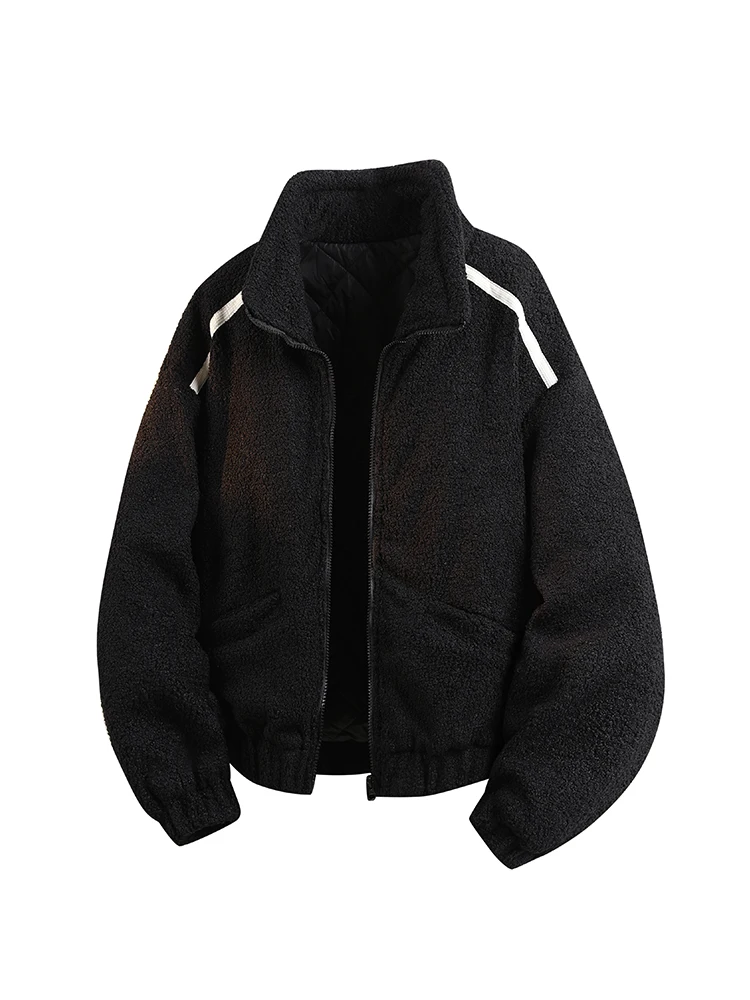 Новая зимняя мужская куртка из овечьего флиса с воротником-стойкой, утепленная, теплая, из хлопка, молодежная, модная, для повседневной носки, из полиэфирного волокна
Новая зимняя мужская куртка из овечьего флиса с воротником-стойкой, утепленная, теплая, из хлопка, молодежная, модная, для повседневной носки, из полиэфирного волокна