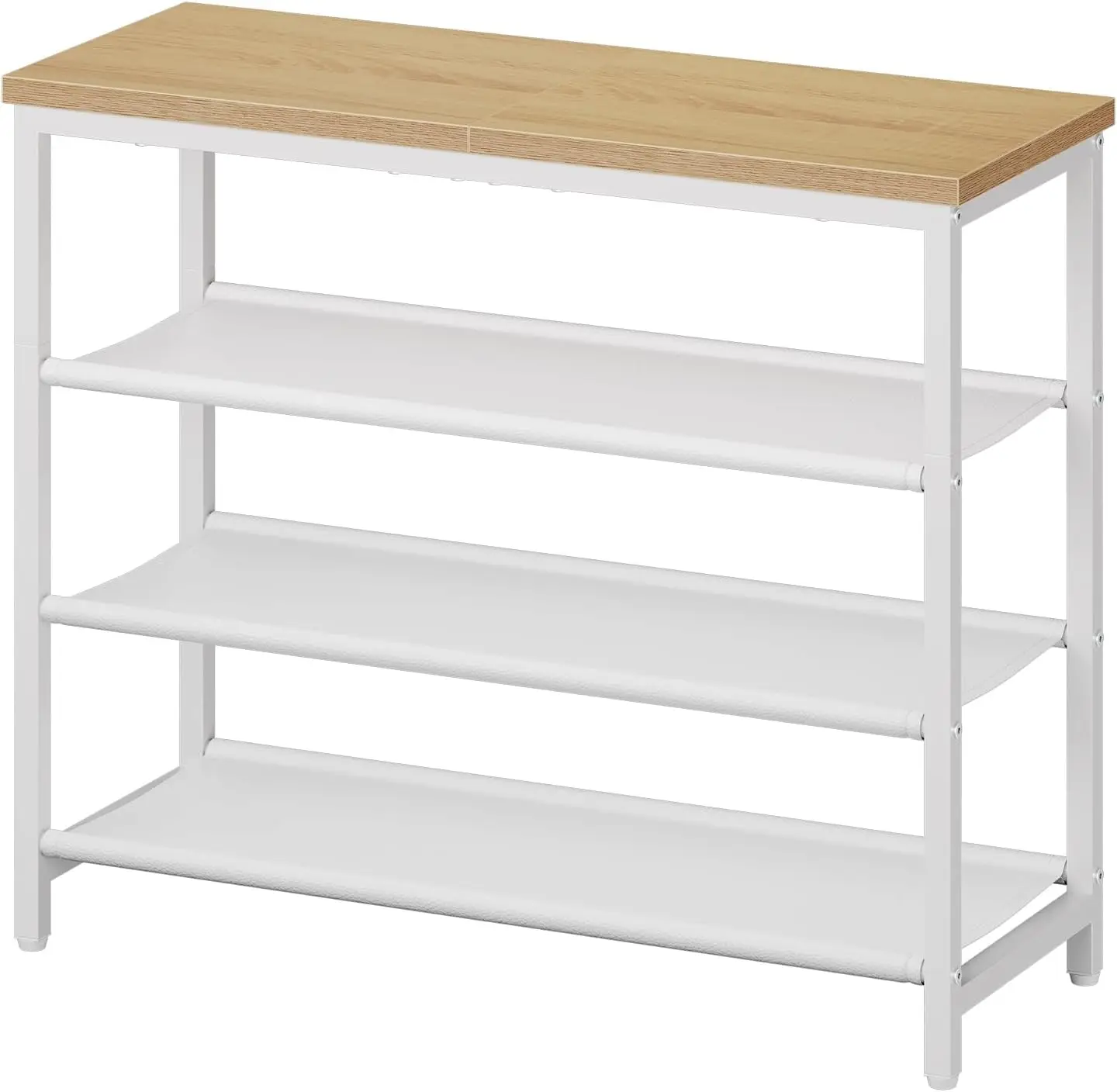 Shoe Rack with 3 PU Shelves, 4-Tier Shoe Storage Organizer for Closet and Entryway, Holds 9-12 Pairs of Shoes, Sturdy M
Shoe Rack with 3 PU Shelves, 4-Tier Shoe Storage Organizer for Closet and Entryway, Holds 9-12 Pairs of Shoes, Sturdy M