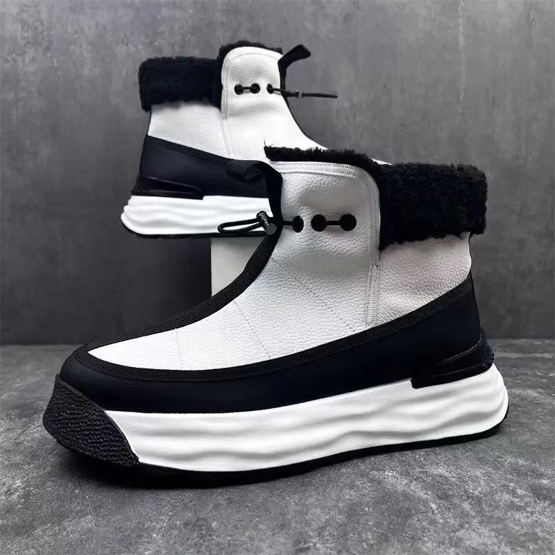 Spring Autumn New Men's Shoes High cut Thick soled Snow Boots Anti slip Waterproof Cowhide British Style Versatile Casual Boots
Spring Autumn New Men's Shoes High cut Thick soled Snow Boots Anti slip Waterproof Cowhide British Style Versatile Casual Boots