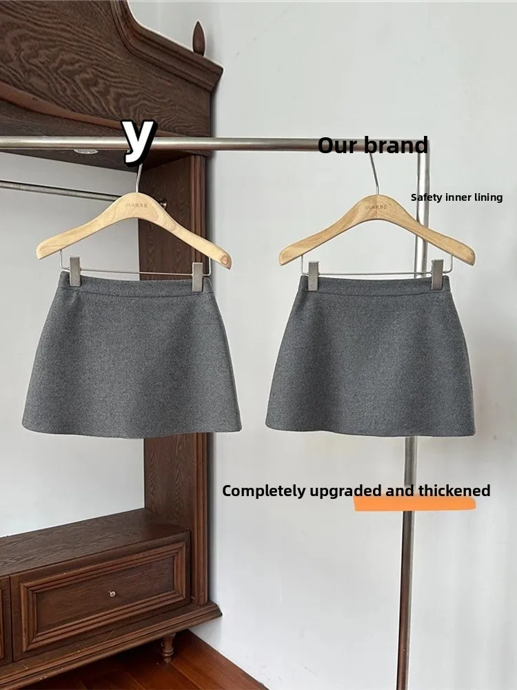 Korean Style Thickened Woolen Skirt Women's Spring Season One Step Skirt High Waist A-Line Short Skirt Fashionable All-M...
Korean Style Thickened Woolen Skirt Women's Spring Season One Step Skirt High Waist A-Line Short Skirt Fashionable All-M...