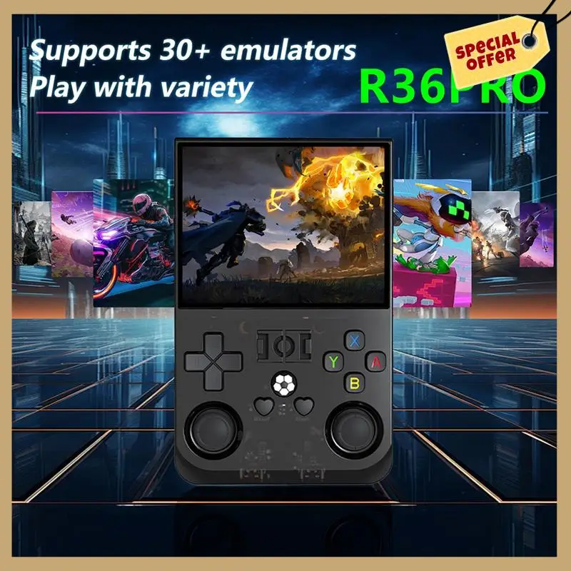 R36PRO Handheld Retro Game Console 128GB 3.5Inch HD Screen Portable Pocket Video Player Supports 30+ Emulators A
R36PRO Handheld Retro Game Console 128GB 3.5Inch HD Screen Portable Pocket Video Player Supports 30+ Emulators A